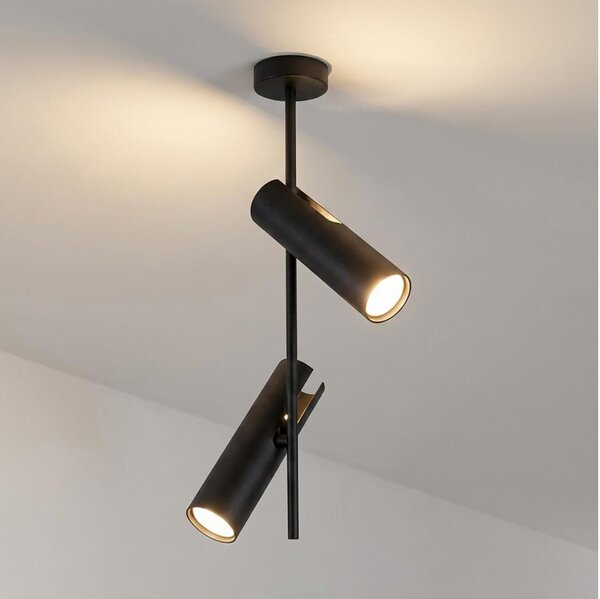 Brilagi - Lampadario su asta BRANCH 2xGU10/30W/230V nero