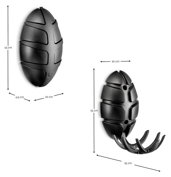 Gancio da parete dorato in plastica Bug – Spinder Design