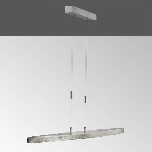 FISCHER & HONSEL LED a sospensione Colmar CCT, nichel, lunga 106 cm