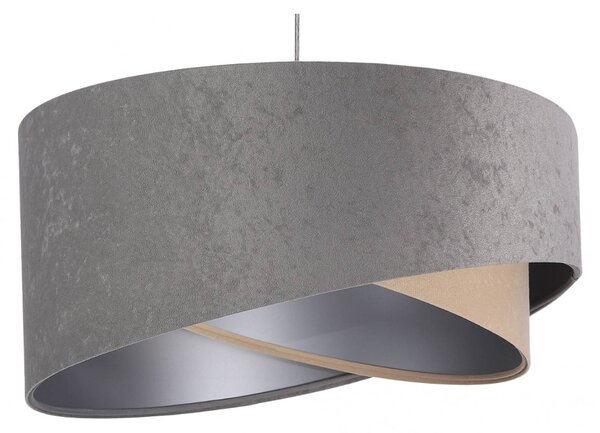 Maco Design Lampada a sospensione Vivien tricolore grigio/beige/argento