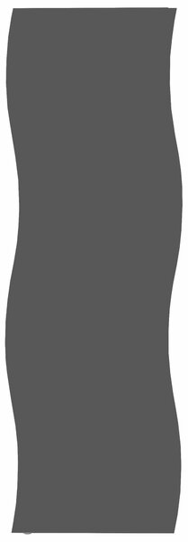 Armadio 1 Anta Onda 63x40x187,2 cm Finitura in Melamina Antracite Opaco