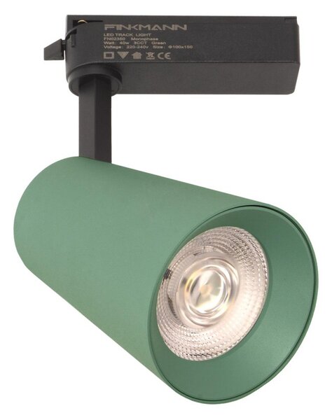 Faro LED 40W Monofase Verde CRI92 Bianco Variabile 38° - Bridgelux LED Colore Bianco Variabile CCT