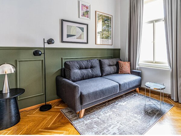 Divano letto variabile giallo ad angolo Pop - Bonami Selection