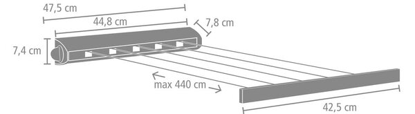 Stendino a parete Pull Out 22m - Brabantia