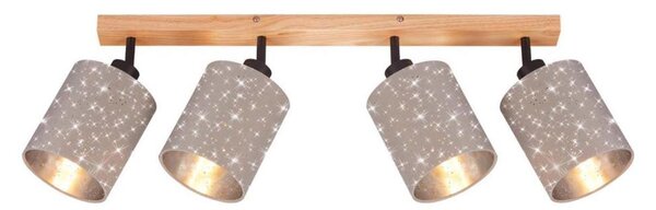 Briloner 2078-041 - Faretto SPOTLIGHT 4xE27/25W/230V beige