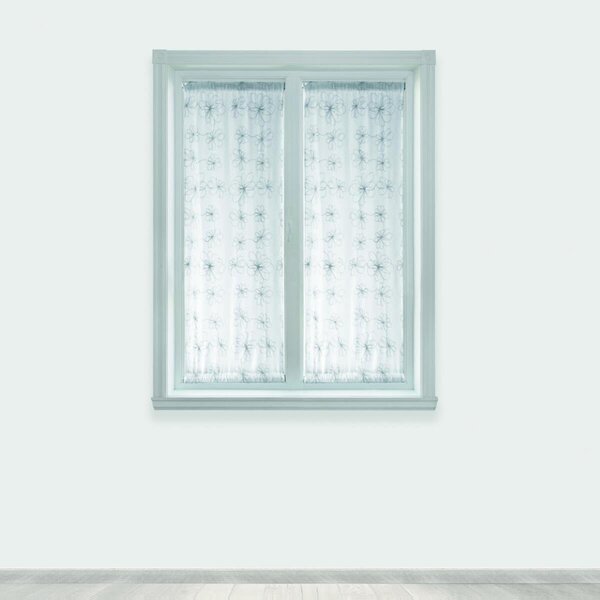 Tendina a vetro filtrante Caterina grigio tunnel 60x150 cm