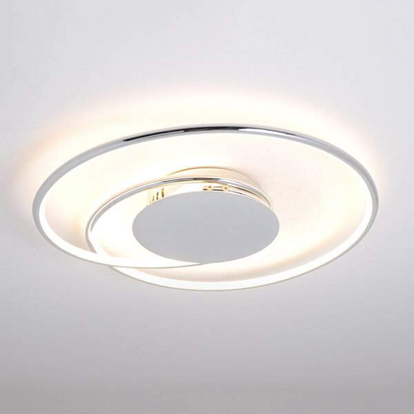 Plafoniera a LED Joline Lindby, Cromo / Argento, Soggiorno / Sala da pranzo, Metallo, Moderno, Plafoniera LED