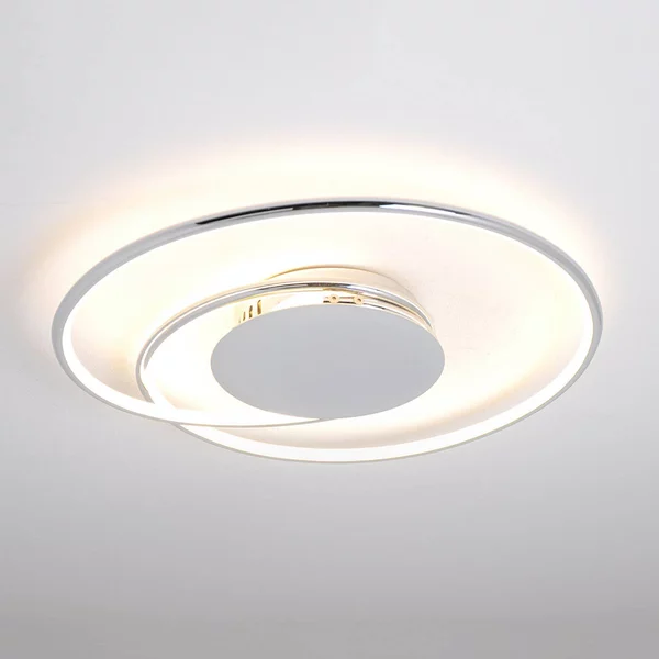 Plafoniera a LED Joline Lindby, Cromo / Argento, Soggiorno / Sala da pranzo, Metallo, Moderno, Plafoniera LED