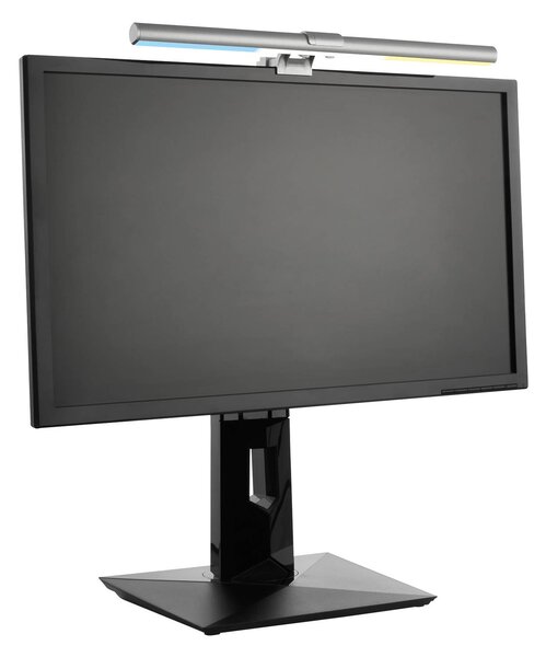 Briloner Lampada LED a morsetto Screen, USB, CCT argento