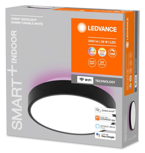 LEDVANCE SMART+ WiFi Orbis Backlight nero Ø35cm