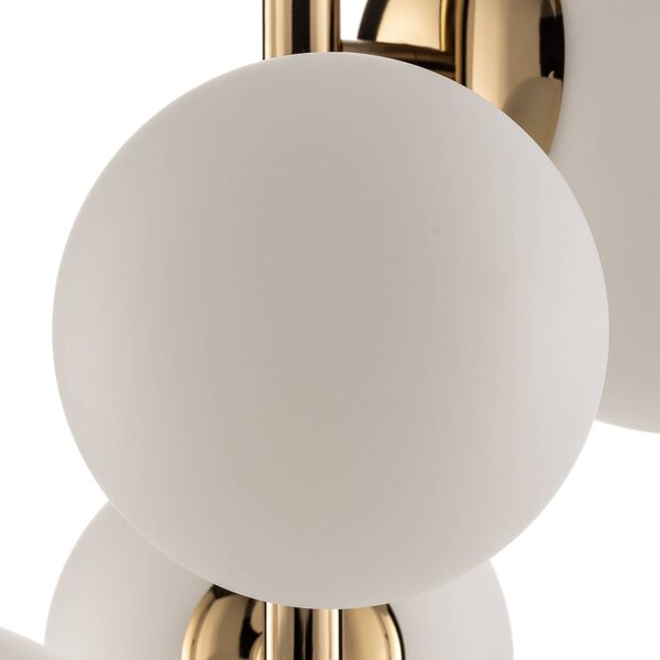 Lampada a sospensione Dione ALDEX, dimmerabile, Ottone / Oro, Soggiorno / Sala da pranzo, Vetro, Moderno, Lampada a sospensione