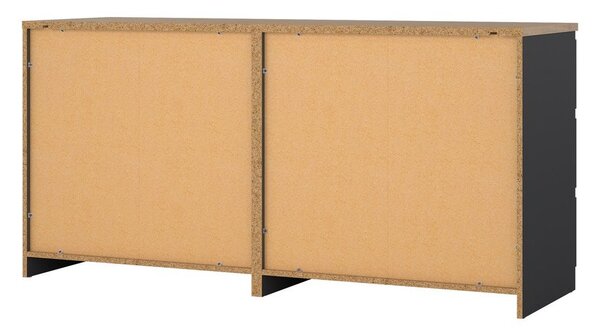 Cassettiera grigio scuro 154x76x50 cm Naia – Tvilum
