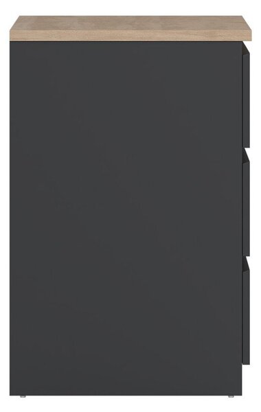 Cassettiera grigio scuro 154x76x50 cm Naia – Tvilum