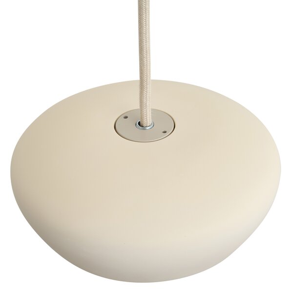 Lampada a sospensione moderna beige con paralume rotondo a 3 luci - Concerto