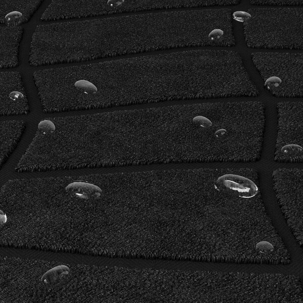 Tappetino scolapiatti nero opaco in plastica 61x43 cm Udry – Umbra