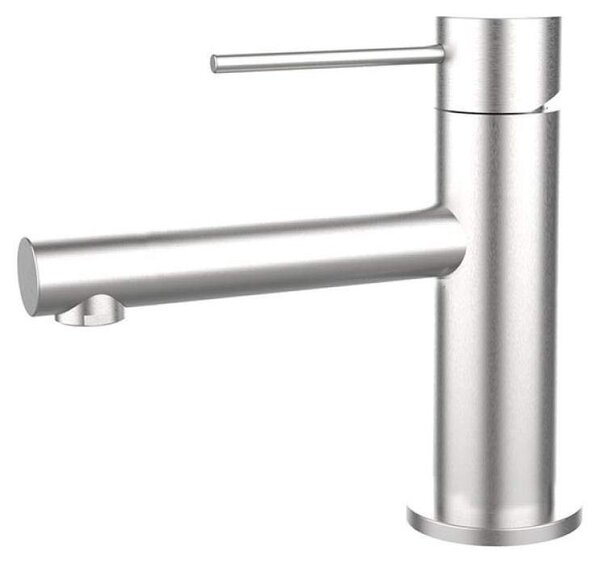 Rubinetto per lavabo con acqua calda e fredda, finitura in acciaio inossidabile 304