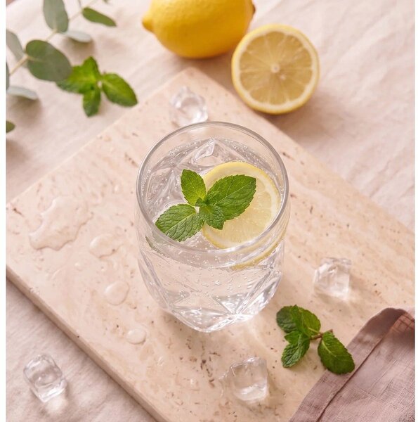 Set di bicchieri in vetro borosilicato 6 pz 400 ml Geo – Vialli Design