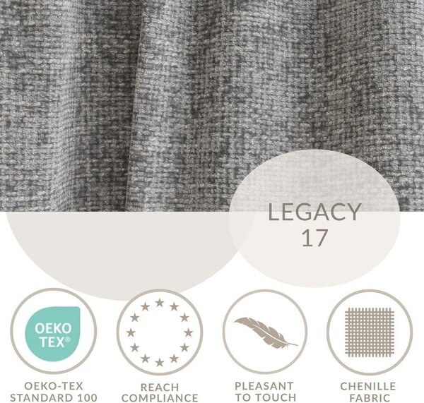 Divano angolare grigio allungabile/con contenitore (con penisola a sinistra/con chaise lounge) con rivestimento in ciniglia Velto – Maison de Rêve