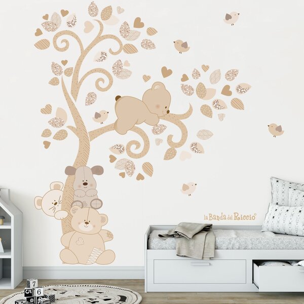 Albero Cuccioli nel Vento Bianco/Beige / Come in foto