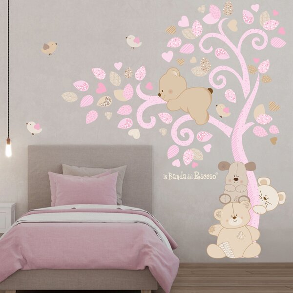 Albero Cuccioli nel Vento Bianco/Beige / Come in foto
