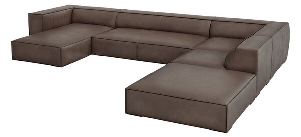 Divano angolare in pelle marrone (angolo destro) Madame - Windsor & Co Sofas