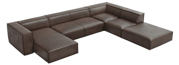 Divano angolare in pelle marrone (angolo destro) Madame - Windsor & Co Sofas
