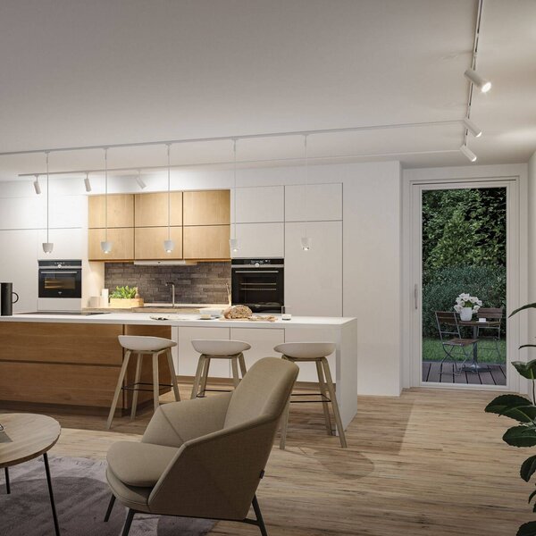 Paulmann Set Tarie, bianco, alimentazione via cavo, Smart Home dimmerabile, Bianco / Opale, Soggiorno / Sala da pranzo, Plastica, Moderno
