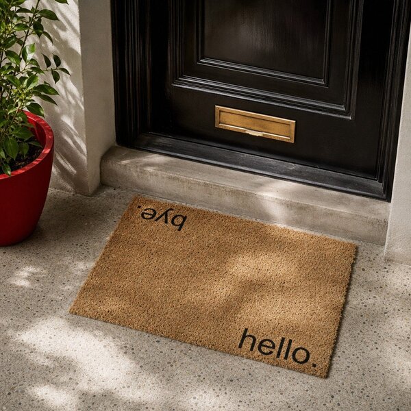Zerbino in cocco 40x60 cm Hello, Bye - Artsy Doormats