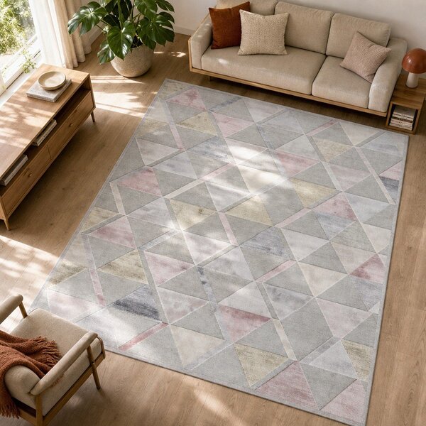 Tappeto grigio , 160 x 230 cm Margot Triangle - Universal