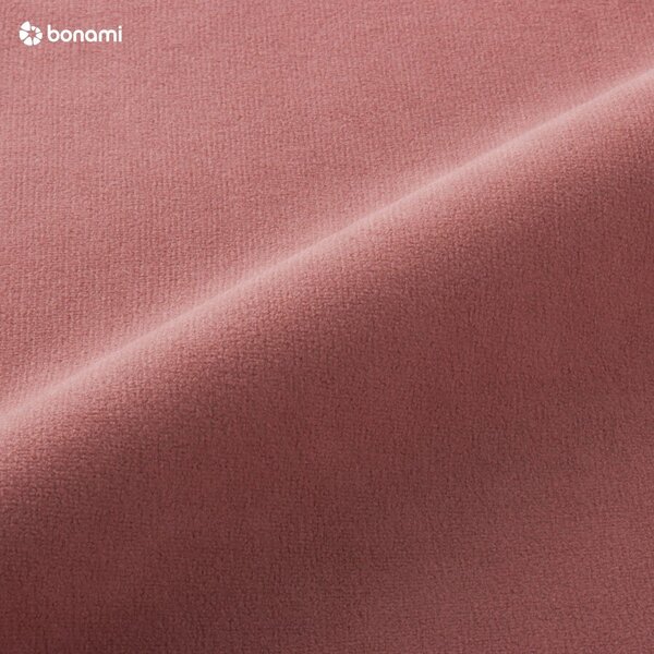 Divano letto angolare in velluto rosa chiaro (angolo destro) Sweet Harmony - Miuform