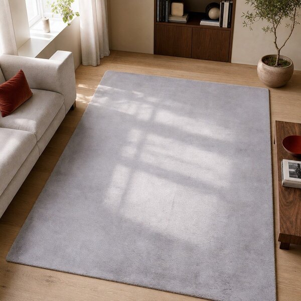 Tappeto grigio , 160 x 230 cm Fox Liso - Universal