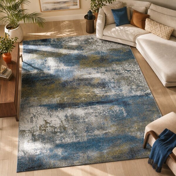 Tappeto blu , 120 x 170 cm Kalia Abstract - Universal