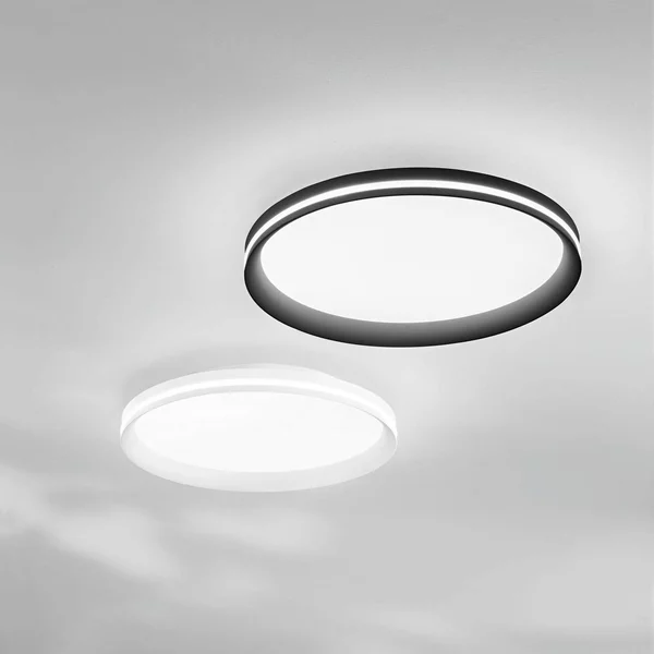 Fabas Luce Plafoniera a LED Isy, dimmerabile, Nero, Soggiorno / Sala da pranzo, Metallo, Moderno, Plafoniera LED