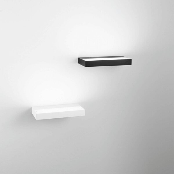 Fabas Luce Applique a LED Guia, nero, metallo, larghezza 24 cm Guia, Nero, Soggiorno / Sala da pranzo, Metallo, Moderno, Applique a LED