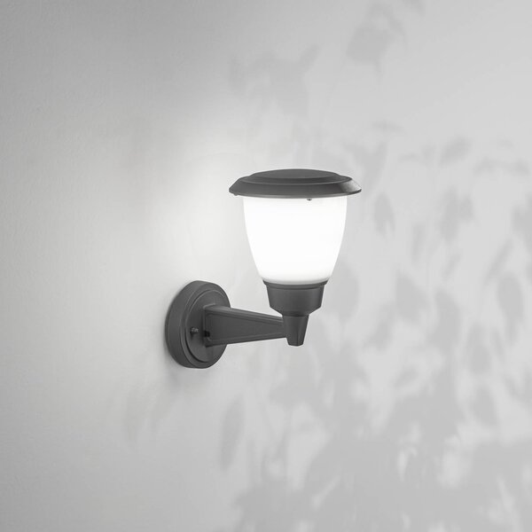 Fabas Luce Applique da esterni Thiago, dimmerabile, Nero, Alluminio, Moderno, Applique da esterni