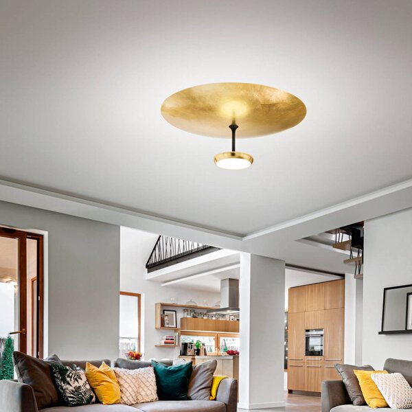 Fabas Luce Plafoniera a LED Yuko, dimmerabile, Soggiorno / Sala da pranzo, Metallo, Moderno, Plafoniera LED