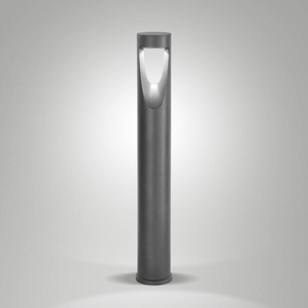 Fabas Luce Lampioncino da giardino Teo, Nero, Alluminio, Moderno, Lampada LED da esterni