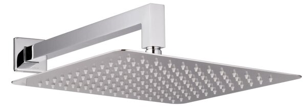 Set doccia PaulGurke con soffione angolare da 30 cm e braccio a muro, soffione a pioggia