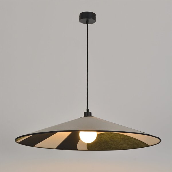 Lampada a sospensione MARKET SET, Sonia Laudet, dimmerabile, Marrone / Ruggine, Soggiorno, Tessuto / Tessile, Design