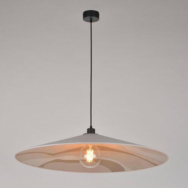 Lampada a sospensione MARKET SET, Sonia Laudet, dimmerabile, Beige, Soggiorno, Tessuto / Tessile, Design