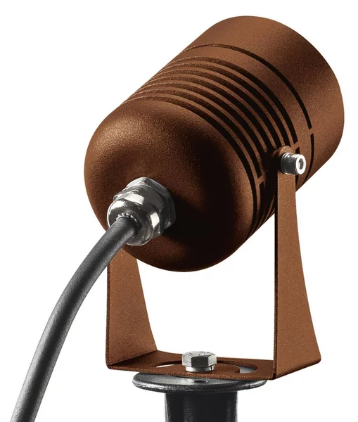 SLV Spike faretto con picchetto, ruggine, Marrone / Ruggine, Alluminio, Moderno, Lampada LED da esterni
