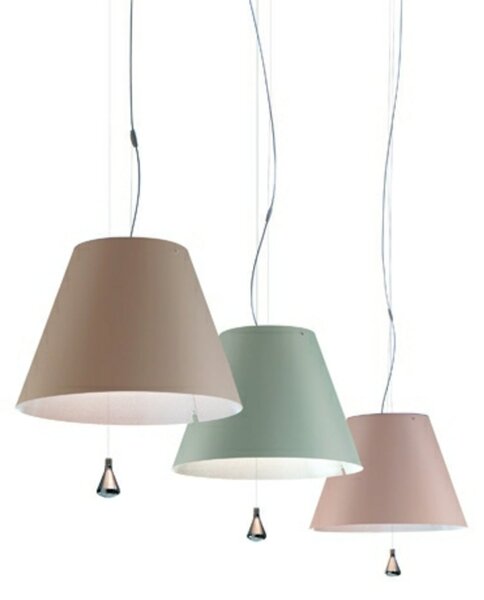 Lampada a sospensione Luceplan, Rosa / Rosé, Sala da pranzo, Alluminio