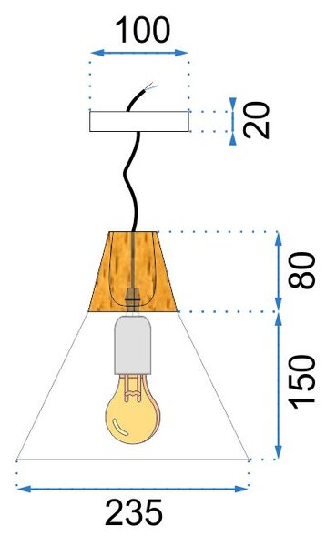 Lampada da soffitto SCANDI C Bianca