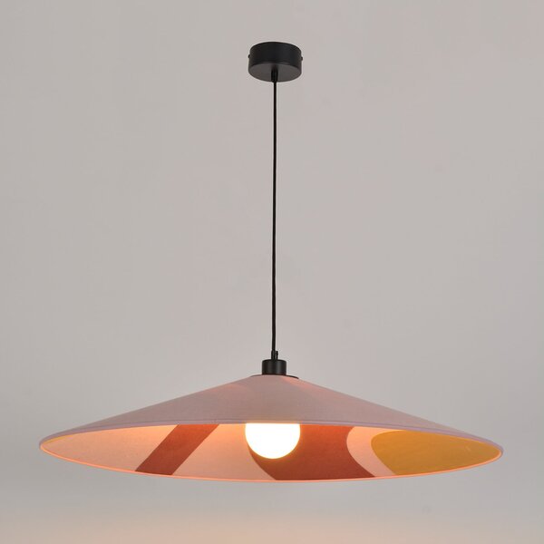 Lampada a sospensione MARKET SET, Sonia Laudet, dimmerabile, Rosa / Rosé, Soggiorno, Tessuto / Tessile, Design
