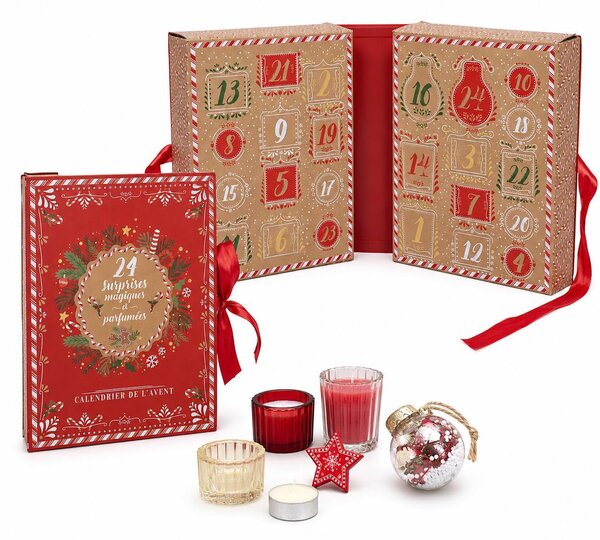 Calendario dell'Avvento natalizio con 24 sorprese – candele e decorazioni natalizie – calendario dell'Avvento per adulti – regalo di Natale per donne