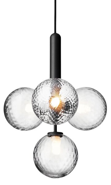 Lampada a sospensione Nuura Aps, Miira 4, dimmerabile, Trasparente, Soggiorno, Vetro, Design