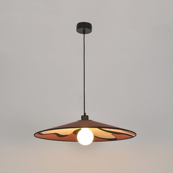 Lampada a sospensione MARKET SET, Sonia Laudet, dimmerabile, Rosa / Rosé, Soggiorno, Tessuto / Tessile, Design