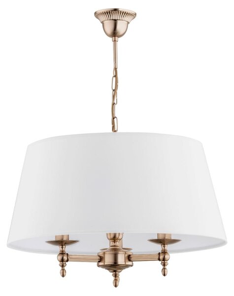 Lampada a sospensione ROKSANA oro-bianca 3xE14x10W in metallo, dimensioni: 64x50x50 cm, IP20, Alfa