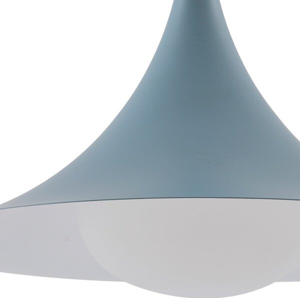 Lampada a sospensione Lindby, Jarl, dimmerabile, Blu, Sala da pranzo, Metallo, Moderno