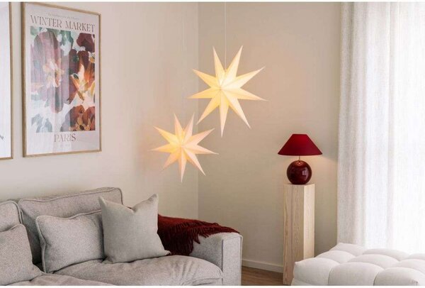 Lampada a sospensione Globen Lighting, Bianco, Tessuto / Tessile